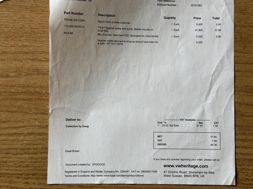 1965 Volkswagen Type 2 T1c Motor Caravan For Sale (picture 115 of 139)