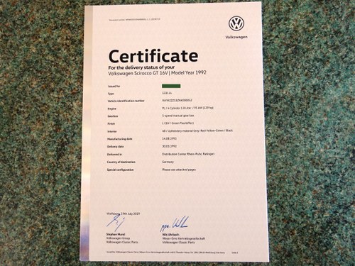 1992 Volkswagen Scirocco GT2 16v LHD à vendre (picture 98 of 108)