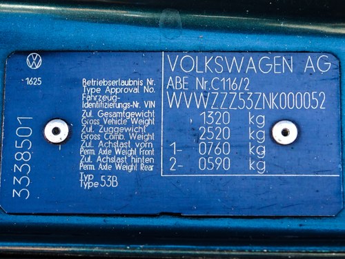 1992 Volkswagen Scirocco GT2 16v LHD à vendre (picture 75 of 108)