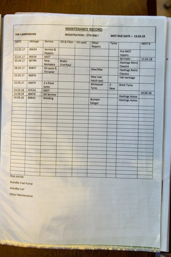 1971 Volkswagen T2 ‘Bay Window’ Camper For Sale (picture 128 of 136)