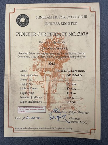 1914 Wall Auto Wheel De Luxe Te koop (foto 70 van 70)