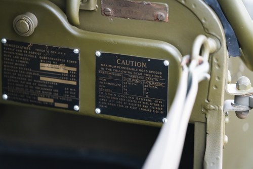 1942 Willys MB Jeep and Artillery Trailer For Sale (picture 37 of 105)