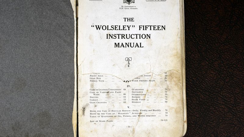 1921 WOLSELEY FIFTEEN TOURER