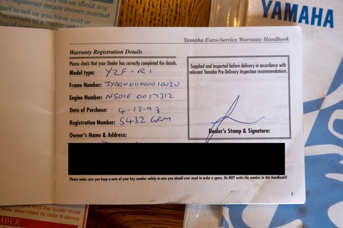 1998 Yamaha YZF-R1 (Mk1) Te koop (foto 75 van 82)