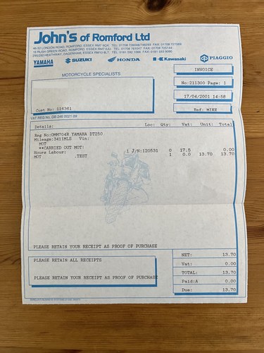 1977 Yamaha DT250 In vendita (immagine 122 di 130)