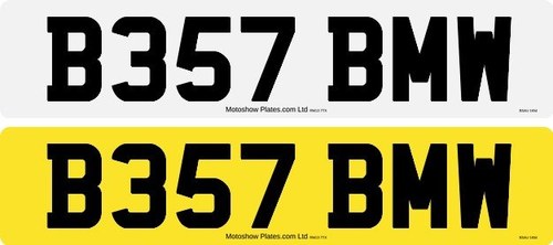 B357 BMW number plate For Sale