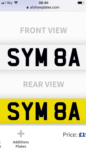 SYM 8A on retention. In vendita