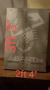 Genuine Abarth Dealership light up sign For Sale