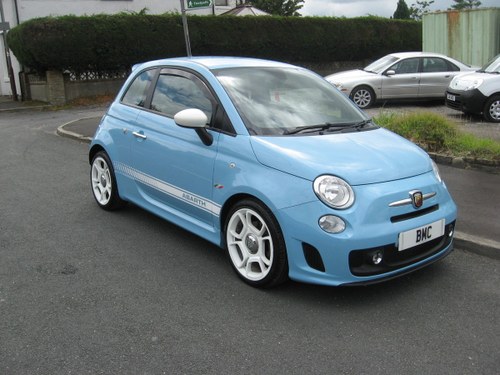 2013 13-reg Abarth 500 135bhp manual in blue For Sale
