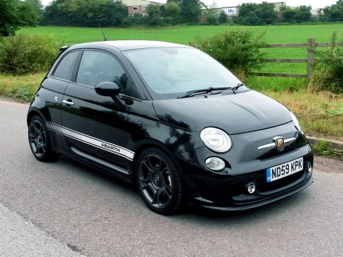 2009 ABARTH 500 1.4 T-JET // 96000 MILES // BLACK LEATHER SOLD
