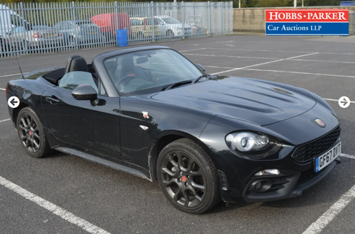 2017 Abarth 124 Spider Scorpione Multiair 16834 Miles for auction For Sale by Auction