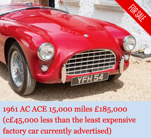1961 AC ACE - 15000 miles from new In vendita