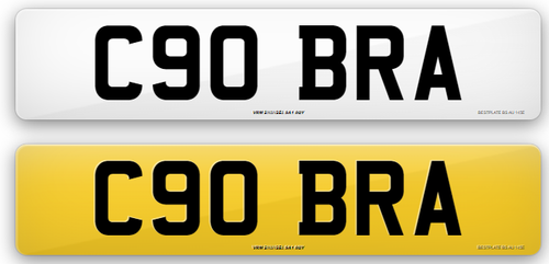 **REDUCED** Cobra Personalised Registration Plate - C90BRA