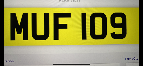 Picture of MUF 109 REG NUMBER ON RET CERT READY TO TRANSFER OFFERS PX?