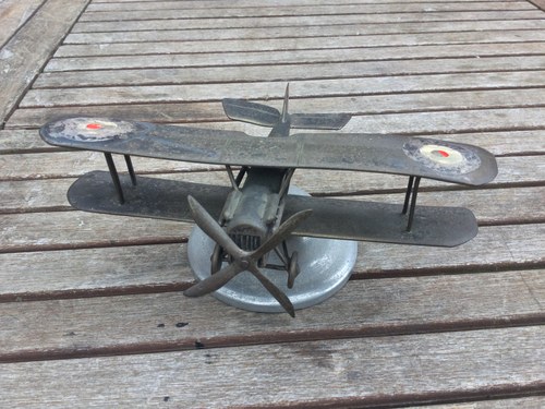 1916 Car mascot,WW1 Rogers bros SE5 biplane SOLD