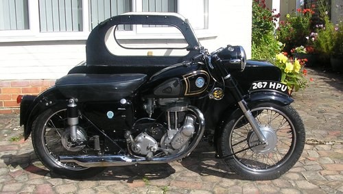 1956 Fantastic AJS Sidecar Combo 90% completed project In vendita