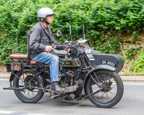 1921 AJS Model D and sidecar For Sale