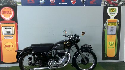 1952 AJS 18S 500cc classic bike finished in black and gold