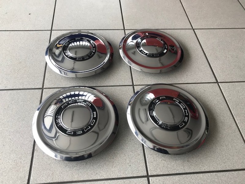 4 new Chrome Caps for Alfa Romeo Wheels