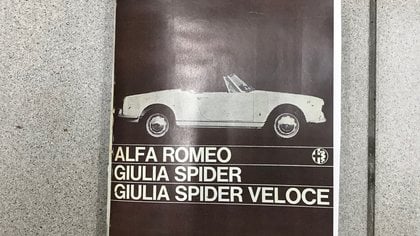 Owner Manual Alfa Romeo Giulia Spider Veloce