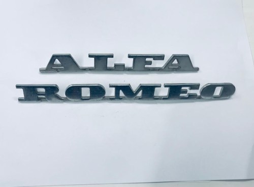 Original Alfa Romeo Chrome Script In vendita