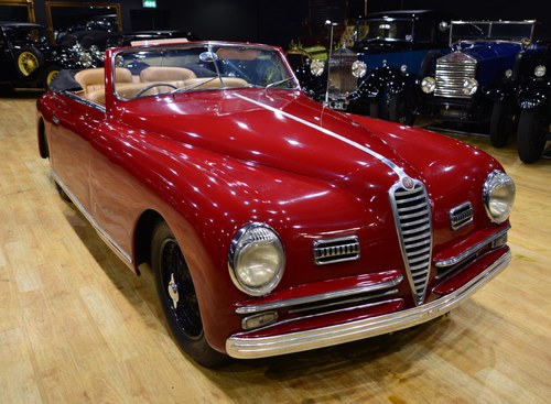 1949 Alfa Romeo 6C Sports Pinin Farina Cabriolet. Te koop