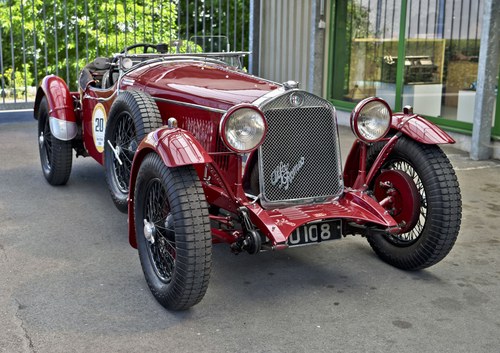 1929 Alfa Romeo 1750 Testafissa 3 place DHC by James Young. For Sale