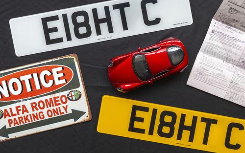 ALFA ROMEO 8C Registration Plate Number Plate (picture 1 of 4)