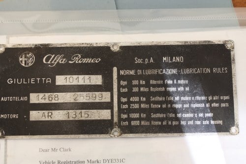1965 Alfa Romeo Giulietta - 9