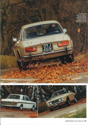 1972 Alfa Romeo 2000 GTV - As seen in Classic&Sportscar Magazine VENDUTO