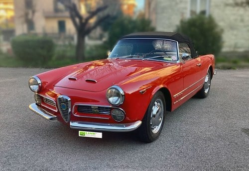 1960 Alfa Romeo 2000 Spider Touring - Targa Oro ASI