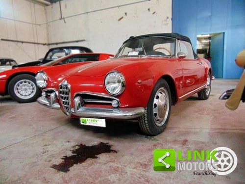1960 Alfa Romeo Giulietta Spider, TARGA ORO, originale, In vendita