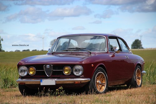1969 Alfa Romeo 1750 GTV in Amaranto red, with FIA papers SOLD