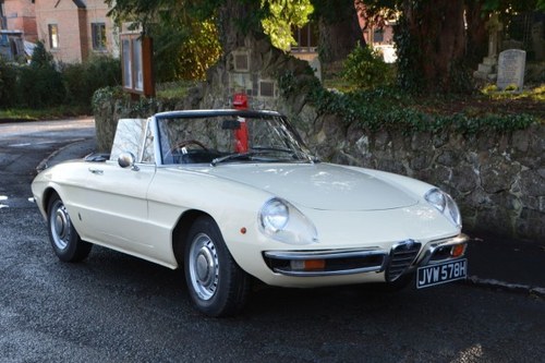 1969 Alfa Romeo Spider 1750 Veloce For Sale by Auction