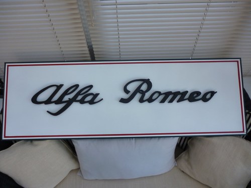Alfa Romeo Sign Hand Made 3D  SOLD