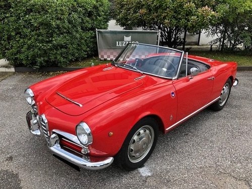 1963 ALFA ROMEO GIULIA SPIDER 1600 OMOL.ASI ORO VERKAUFT