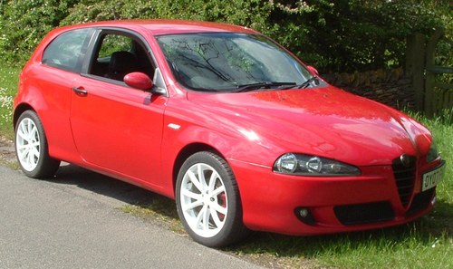 2007 Alfa Romeo 147 1.6 Lusso Ti, Red, 3 Door, MOT Jan In vendita
