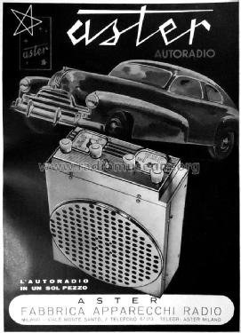 1948 Car radio aster for alfa romeo 6c For Sale