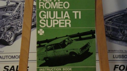 Picture of 1965 Alfa romeo Giulia TI Super instruction book - For Sale