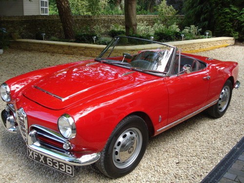 1964 LHD Alfa Romeo Giulia Spider SÅLD