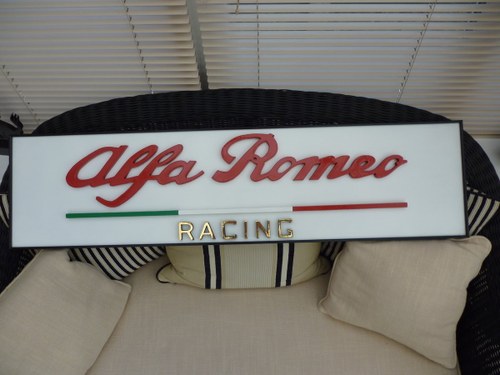 Alfa Romeo Racing 3D Sign In vendita
