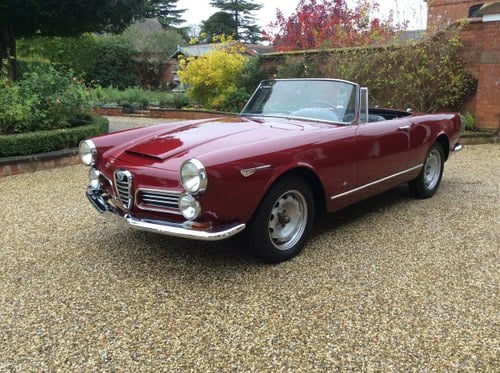 1964 Alfa Romeo 2600 Spider by Touring SOLD