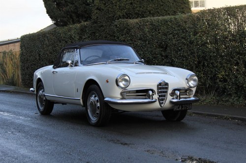 1964 Alfa Romeo Giulia Spider, UK RHD, Years in Canary Islands For Sale