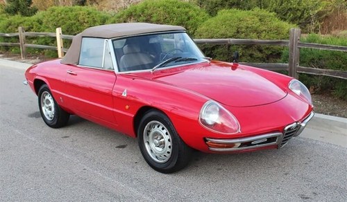 1967 Alfa Romeo Duetto Convertible Spider Red driver $45k For Sale