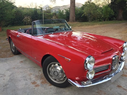 1964 LHD-Alfa Romeo 2000 Spider Touring (Matching) For Sale