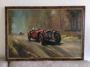 Alfa Romeo Dion pears oil painting original For Sale