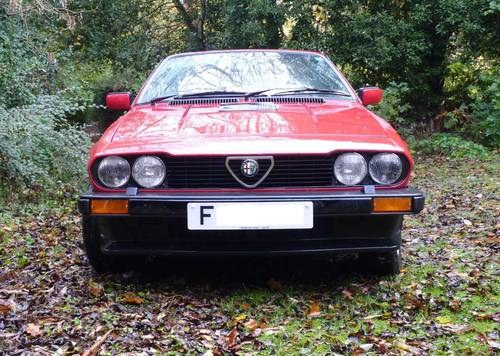 1986 ALFA ROMEO GTV6 2.5L RED in immaculate condition SOLD
