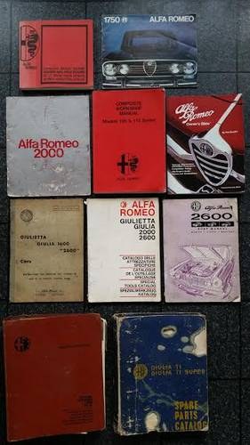 Alfa Romeo Factory Manuals + Books Collection... For Sale