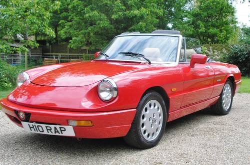 1990 Try before you Buy, Alfa Spider for Hire For Sale