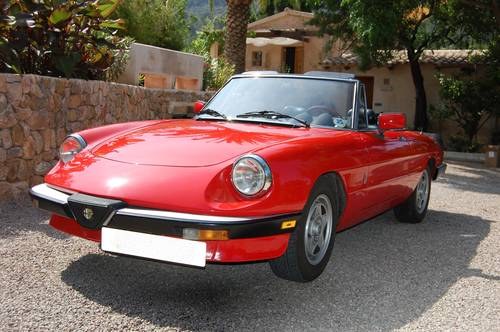 1986 Alfa Romeo Spider LHD Veloce currently in Mallorca In vendita